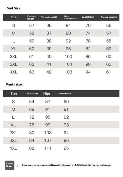 Completo due pezzi  disponibile in varie colorazioni S,M,L,XL,2XL,3XL,4XL