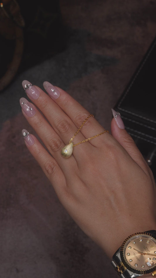 pendente  con moissanite da 1 carato in argento sterling S925 e placcatura in oro spedizione solo USA